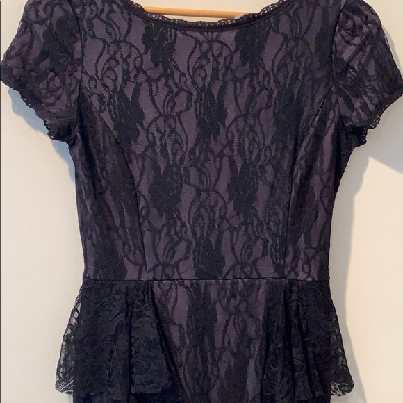 Venus Black Lace Cocktail Dress - Picture 2 of 4